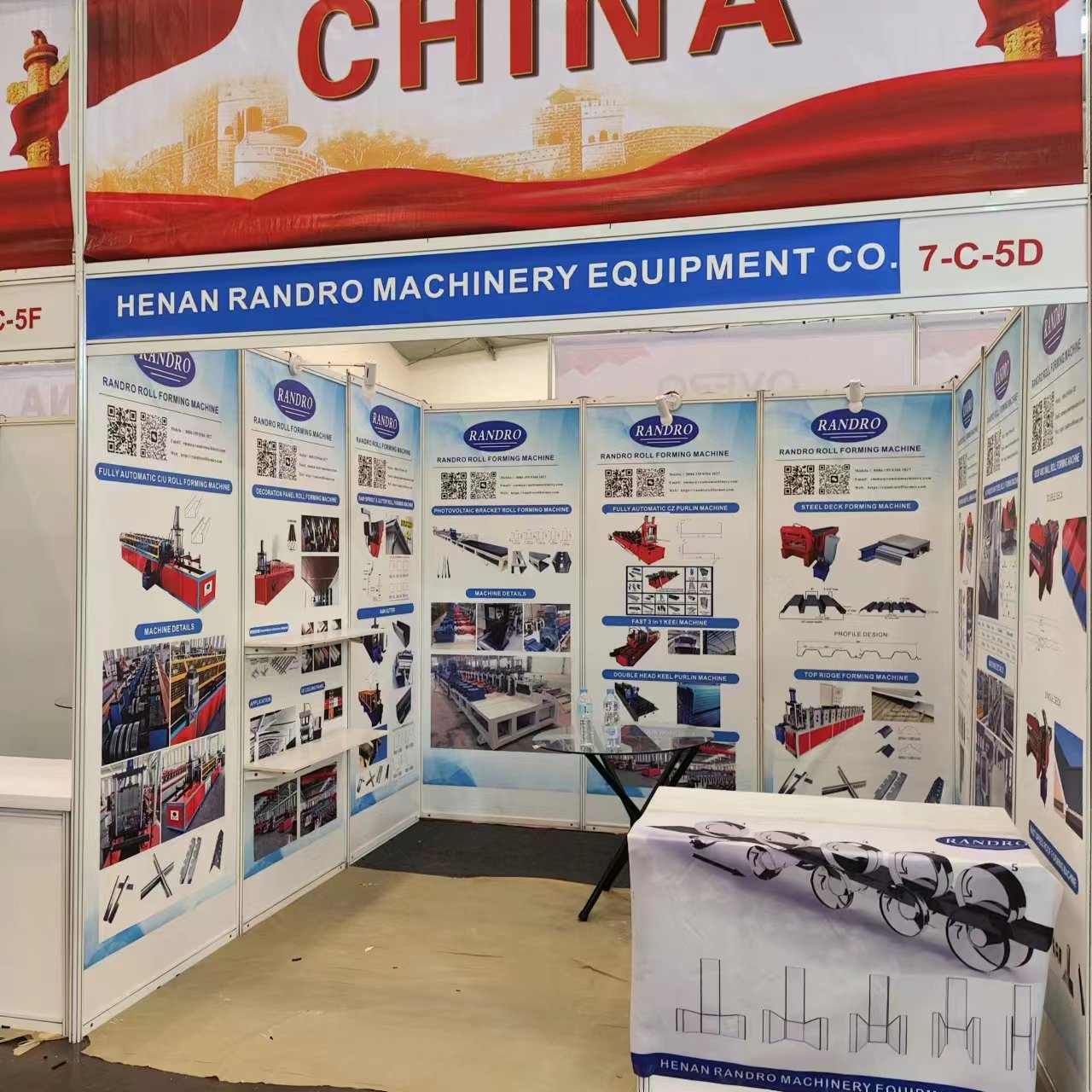 randro roll forming machine attend INDO BUILD TECH EXPO 